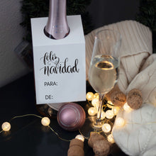Load image into Gallery viewer, Feliz Navidad Wine Bottle Gift Tag
