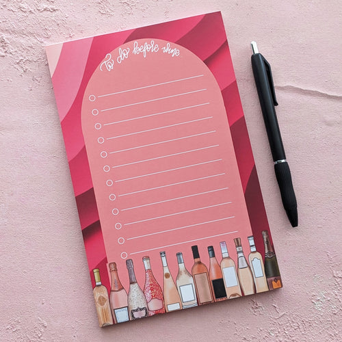 To-Do Before Wine Notepad