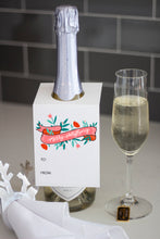 Load image into Gallery viewer, merry everything wine bottle gift tag by fioribelle - floral holiday gift tags
