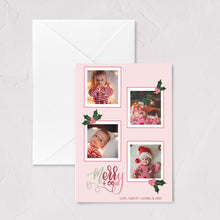 Load image into Gallery viewer, new baby christmas cards with personalized photos by fioribelle