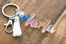 Load image into Gallery viewer, colorful mama keychain by fioribelle