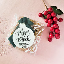 Load image into Gallery viewer, personalized hand-lettered christmas ornament by fioribelle