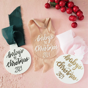 three baby christmas ornaments by fioribelle