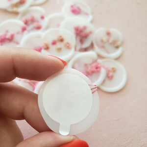 pink floral wax seals for wedding invitations