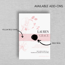 Load image into Gallery viewer, vellum belly band for wedding invitations by fioribelle