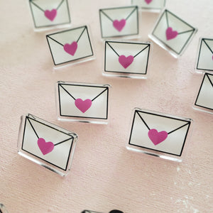 valentines day love letter pin