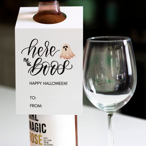 here for the boos calligraphy wine bottle label by fioribelle