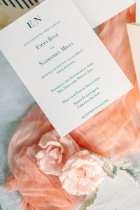 elegant black-tie wedding invitation card 
