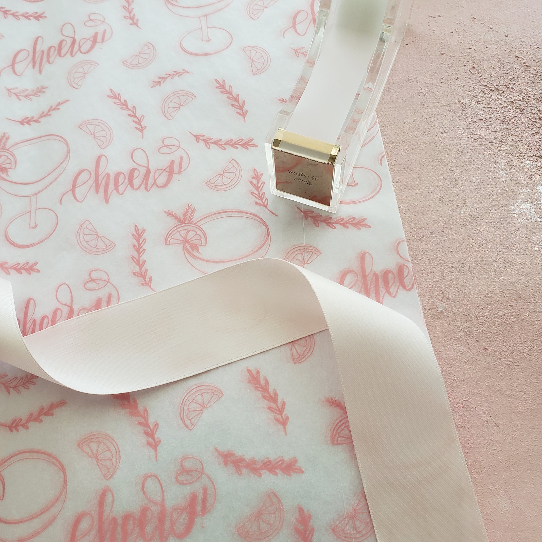 Blush Pink Tissue Paper for Gift Wrapping - Cheers Tissue Paper