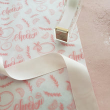 Load image into Gallery viewer, blush pink cheers tissue paper for gift wrapping