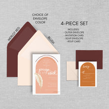 Load image into Gallery viewer, blush desert wedding invitations by fioribelle