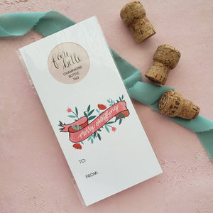 merry everything holiday gift for hostess - wine bottle gift tag by fioribelle
