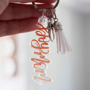 boy momo clear acrylic keychain for mothers day
