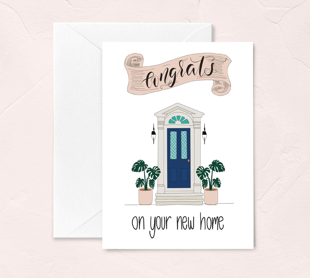 congrats on your new home housewarming gift greeting card by fioribelle