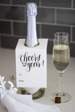 Load image into Gallery viewer, new year&#39;s celebration wine bottle gift tag by fioribelle