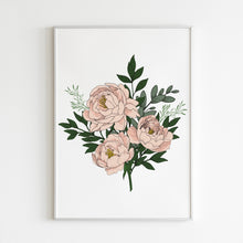 Load image into Gallery viewer, baby girl nursery floral art