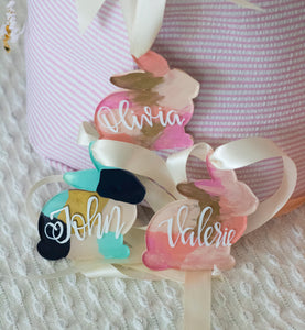 personalized easter bunny tags by fioribelle