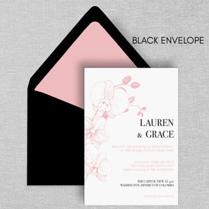black tie wedding invitations by fioribelle