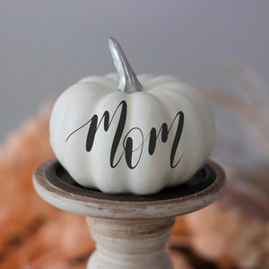 pumpkin calligraphy place card by fioribelle