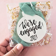 Load image into Gallery viewer, Engagement Christmas Ornament